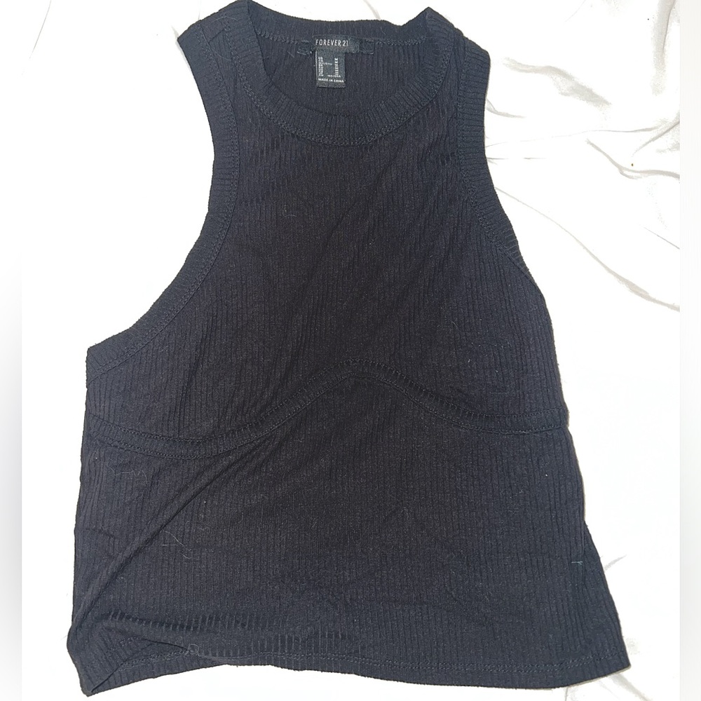 Black tank top